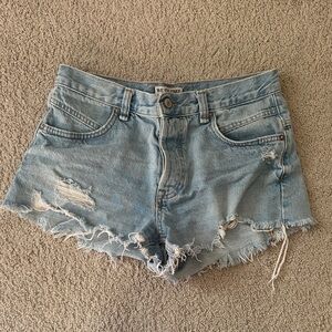 FREE PEOPLE Denim Shorts
